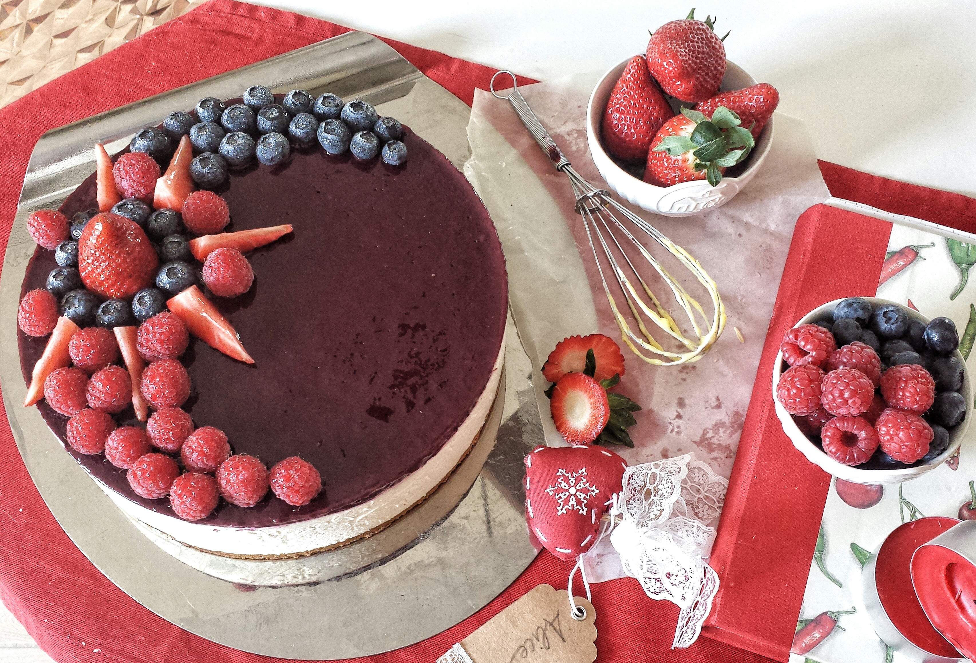 Cheesecake fredda ai frutti di bosco - Il Dolce di Alice