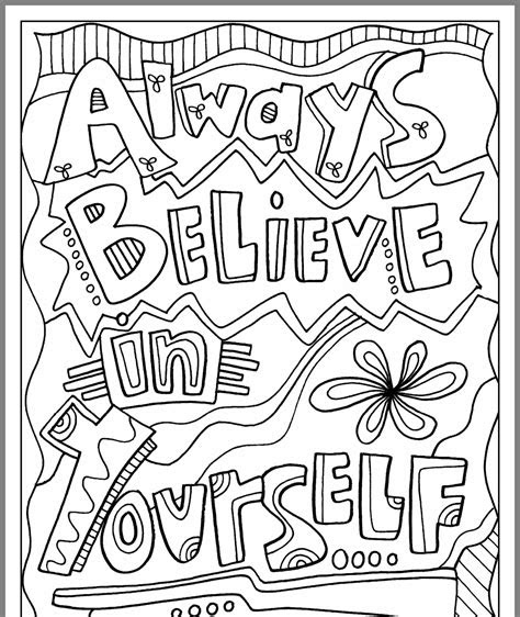  inspirational quotes coloring pages coloring home