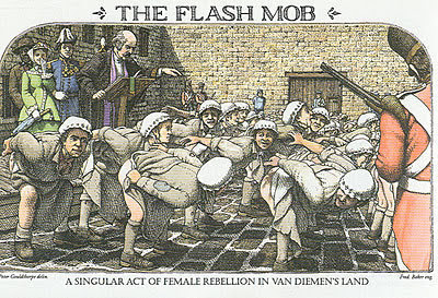 Female Convicts Rebelling, Mooning - bushrangers photo