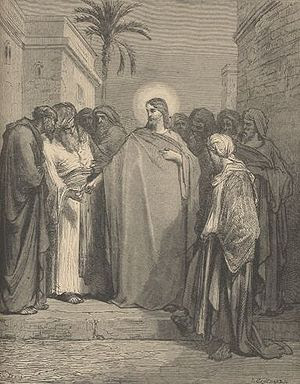 Dispute of Jesus and the Pharisees over tribut...