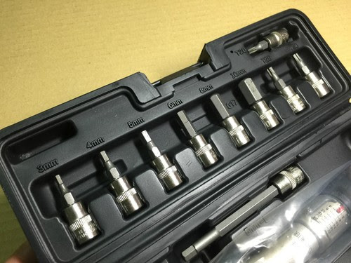 New Extra Long Allen Key Hex Bit Socket Set 3 8 W Case For Torque Wrench 7pc Ebay