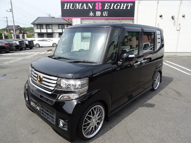 H 24 12 年 ホンダ N Boxカスタム G Lパッケージ 新品17aw 新品車高調 Hddナビ 市原市の中古車 ヒューマンエイト