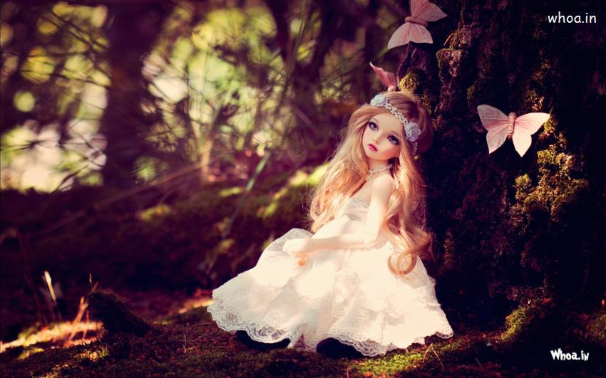 Cute Little Doll Girl Waiting Her Love Hd Love Wallpaper