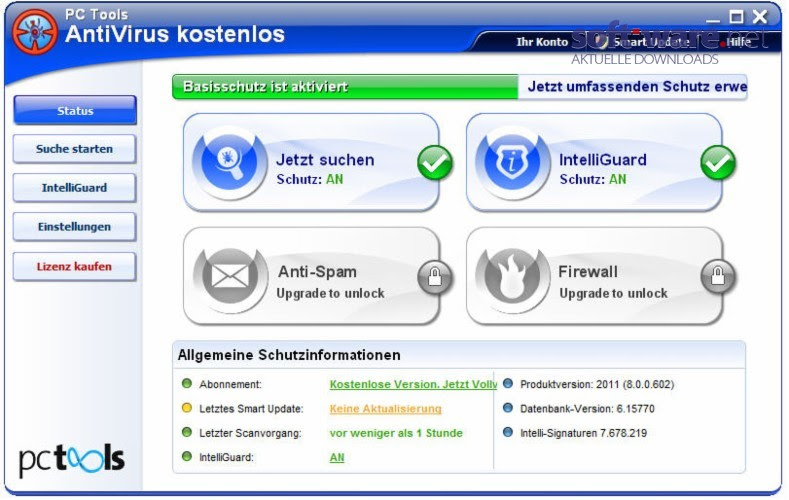 PC Tools AntiVirus Free 8.0.0 - Download (Windows / Deutsch ...