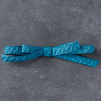 Dapper Denim 3/8" (1 Cm) Ruched Ribbon
