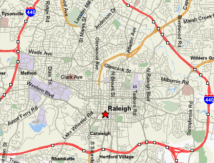 Raleigh Map
