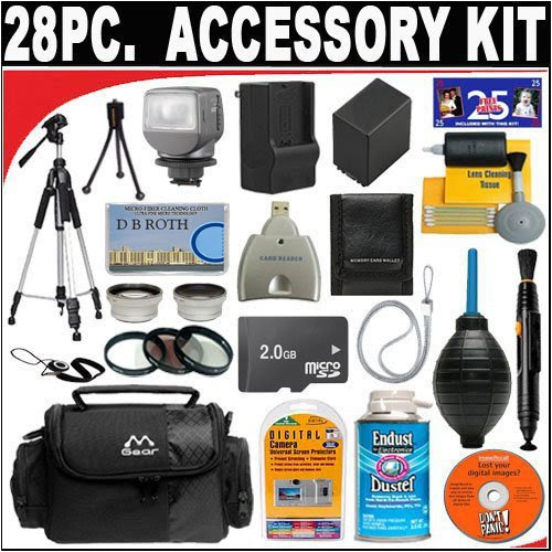 28 Pc Ultimate Deluxe Accessory Kit for The Jvc Everio Gz-mg330 30gb Hard Disk Drive Camcorder , JVC Everio GZ-MG335 30GB Hard Drive Camcorder , JVC Everio GZ-MG360 60GB Hard Drive Camcorder + BONUS Gift = Waterproof Camera = Great For Kids