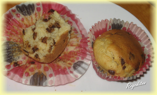 MUFFINS CON PEPITAS DE CHOCOLATE DE XAVIER BARRIGA