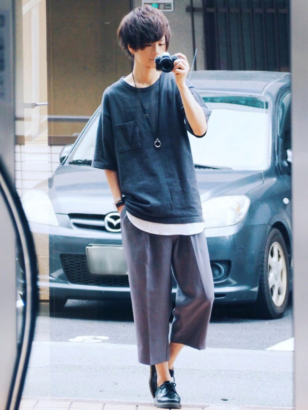 縦レイヤードにおすすめのtシャツ選 メンズファッション Mode