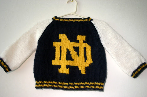 Notre Dame Jacket - Logo Intarsia