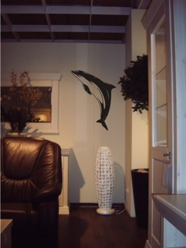 delfin tattoo. Wandtattoo