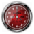 Red Rumba Vector Clock