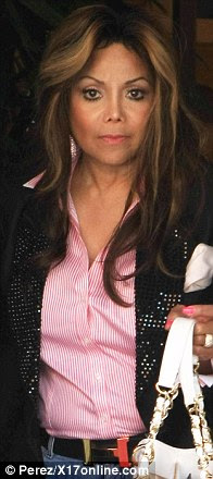Support: Debbie Rowe, La Toya and Katherine Jackson, seen here in file pictures, visited Paris at her hospital bed on Wednesday evening