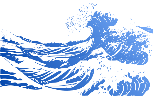 荒波のイラスト 無料イラスト作成ソフトinkscape インクスケープ の作品集