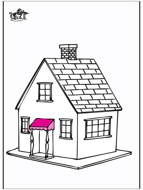 huis  kleurplaat huizen