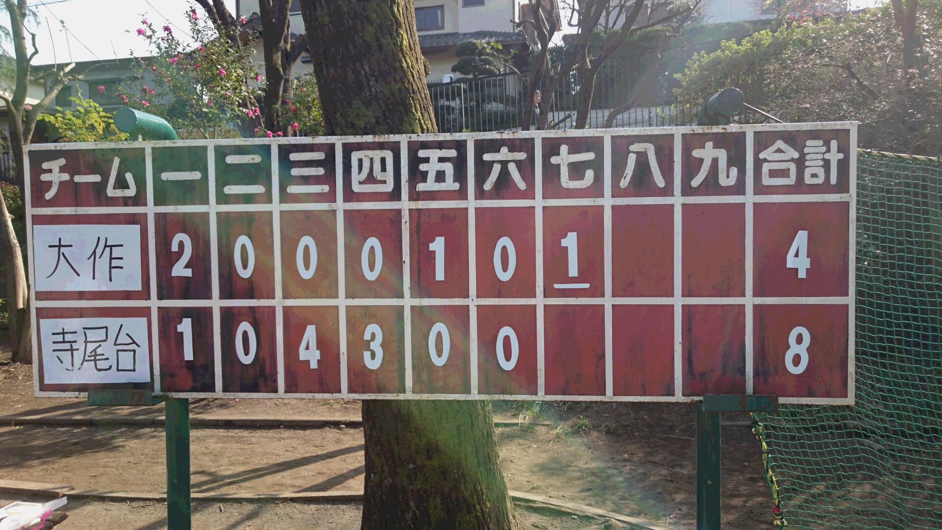総合順位決定戦vs寺尾台イーグルスさん