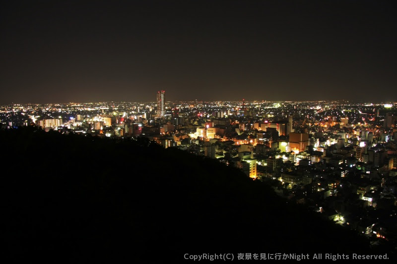金華山ドライブウェイ展望台 岐阜県岐阜市の夜景 夜景を見に行かnight