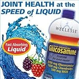 Wellesse Joint Movement Glucosamine Liquid- Berry - 33.8 Oz