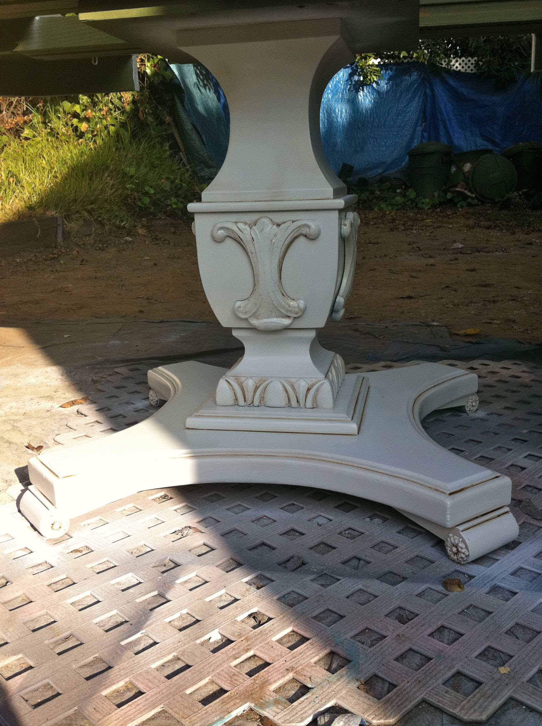 Hollywood Regency Pedestal Table