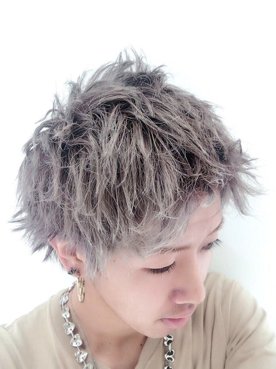 ホワイトシルバー メンズ ヘアカタログ 美容室 Nyny 寝屋川店 宮田 健吾 ヘアサロン 美容院 ニューヨークニューヨーク