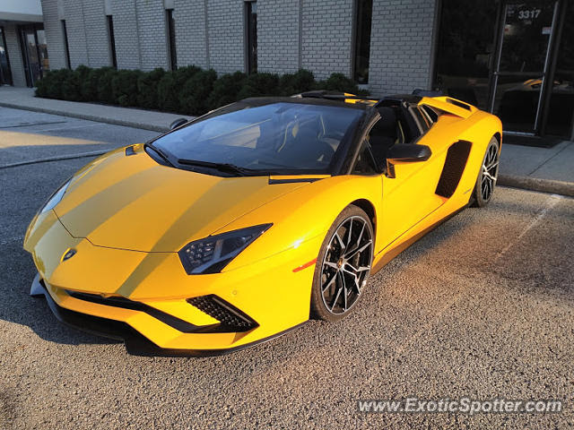 Lamborghini Aventador spotted in Indianapolis, Indiana on 09/01/2019