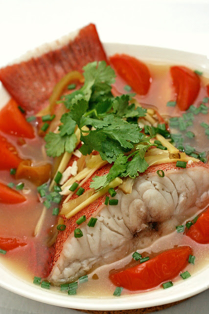 Steamed fish, Teochew style