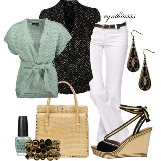 Sea Foam Accents, created by cynthia335 on Polyvore