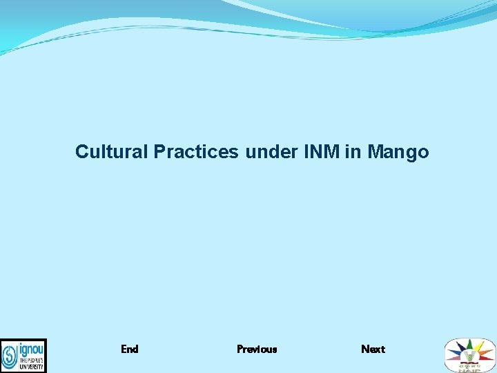 Cultural Practices Under Inm In Mango End Previous