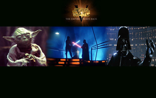 Star Wars episode 5, The Empire Strikes Back banner wallpaper