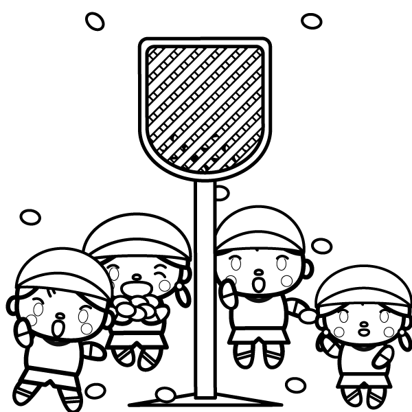 かわいい運動会 玉入れの無料イラスト 商用フリー オイデ43