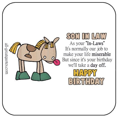 Free shipping when i order 10 or more! happy birthday son in law share son in law funny birthday cards