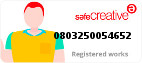 Safe Creative #0803250054652