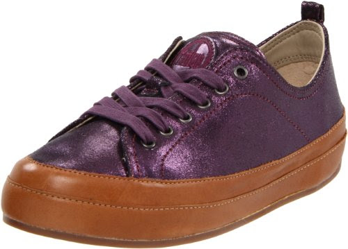 FitFlop Women's Supertone Luxe Fashion Sneaker,Plum Metallica,10 M US