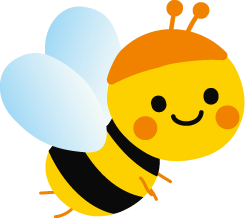 かわいいミツバチのイラスト 無料イラストフリー素材
