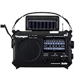 Kaito Electronics Inc. KA500BLK Voyager Solar/Dynamo Emergency Radio - Black