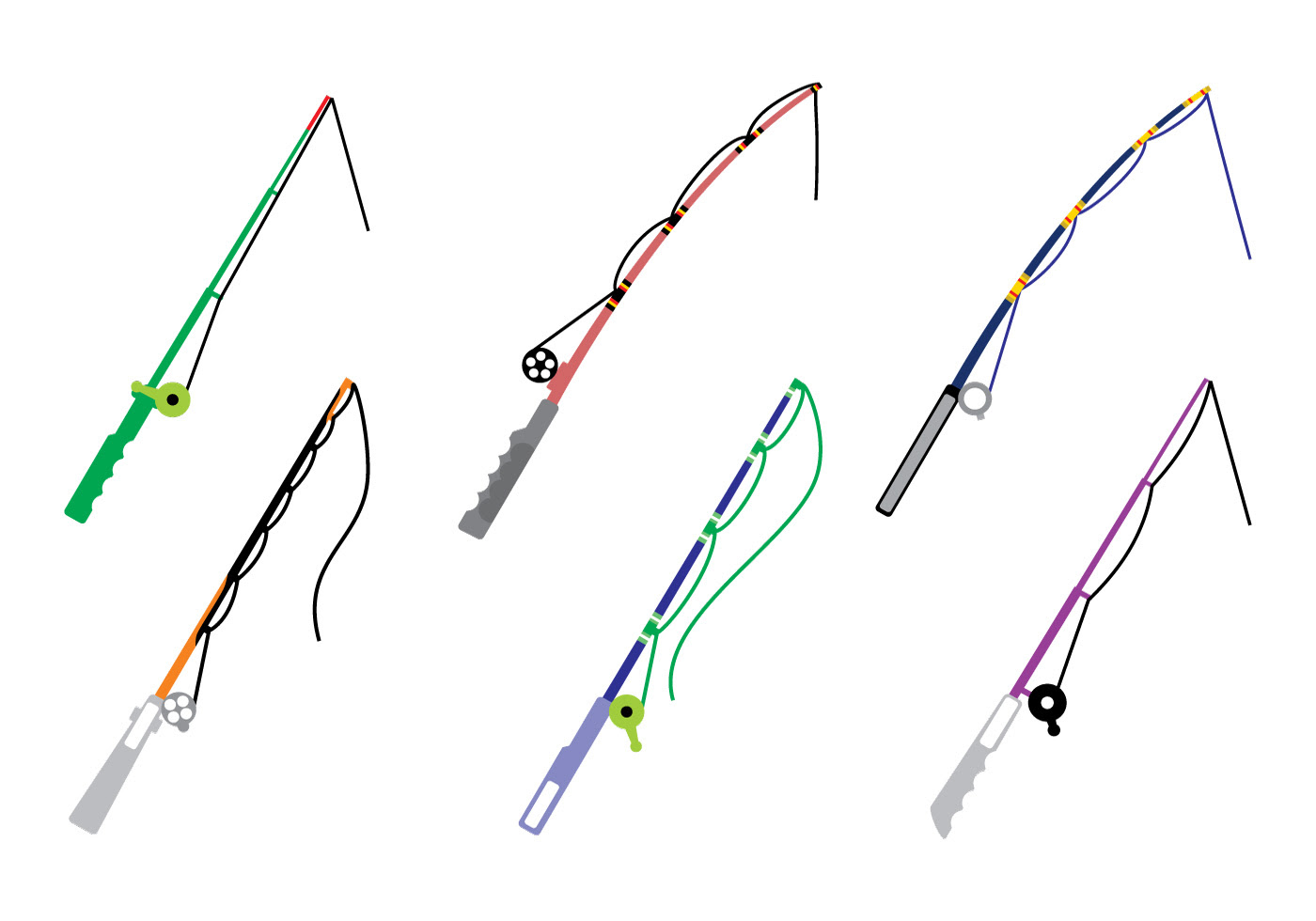 Fishing Rod - Download Free Vector Art, Stock Graphics ...