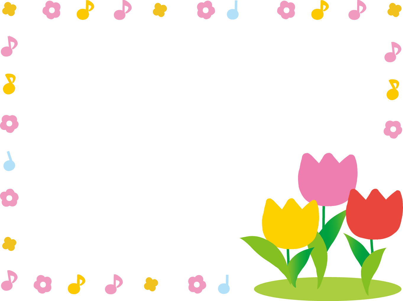 春 チュリップのイラスト 無料イラスト