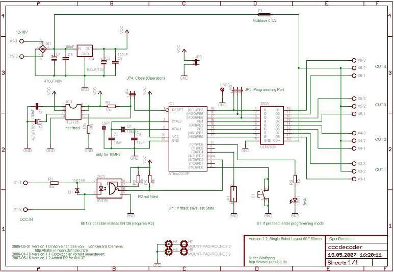 Modularer Schaltplan Takt