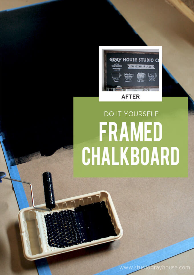 DIY Framed Chalkboard