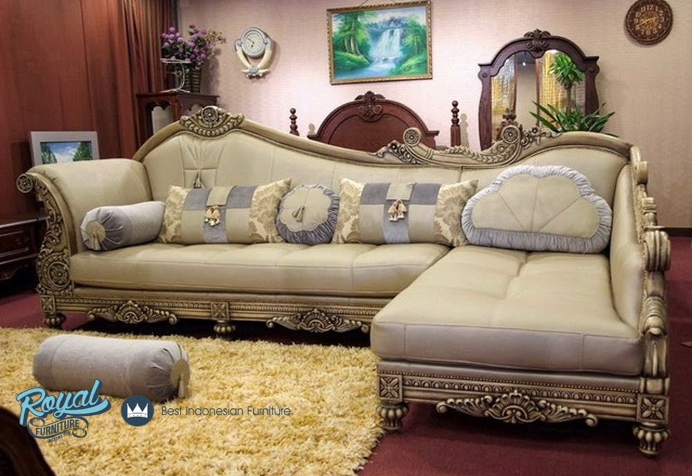 Sofa Ruang Tamu L Mewah Terbaru Baroque Royal Furniture Sofa Ruang Tamu L Mewah Terbaru Baroque Royal Furniture