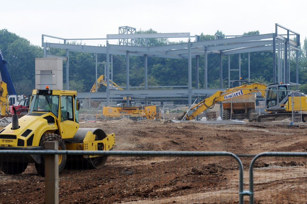 Work under way at the new Sports village on Prissick Base