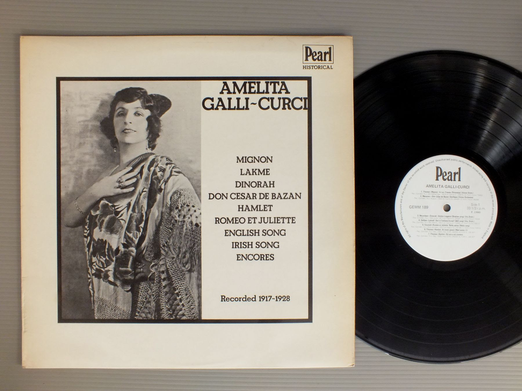 Amelita Galli Curciアメリータ ガリ クルチ Same Title Gemm1アナログレコード 詳細ページ