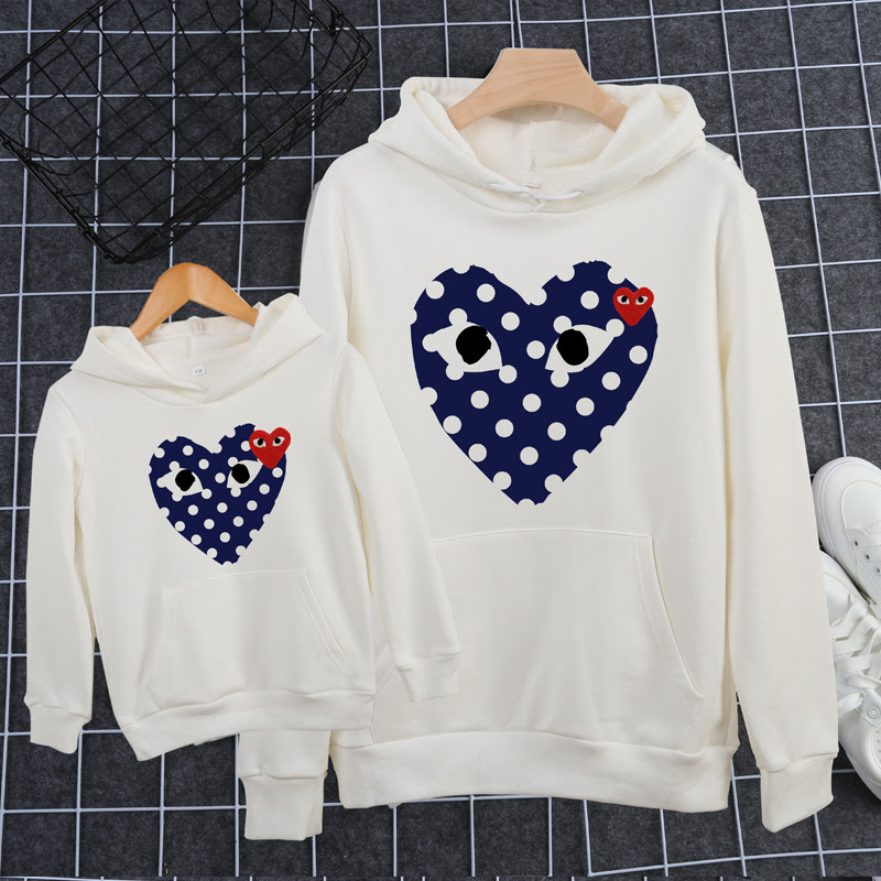 コムデギャルソン プレイ フードパーカー メンズレーディスブランド親子ペアルックcomme Des Garcons Play 親子服