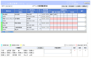 Web版 シフト管理システム メガポート株式会社