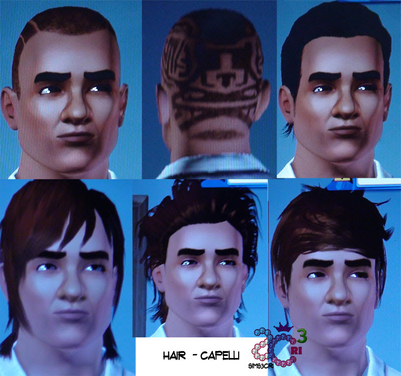 sims 3 curly hair male