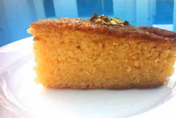 Greek Ravani : Revani recipe (Coconut cake with syrup)-2