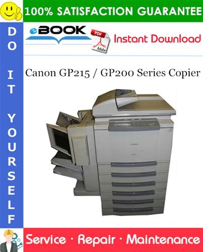 Download Canon Gp200 And Gp215 Copier Service Manual