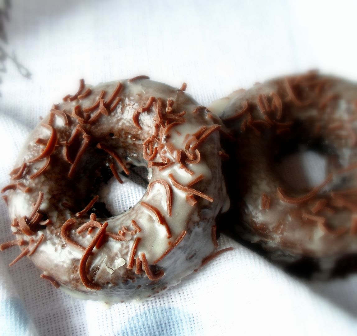 Baked Chocolate Buttermilk Donuts