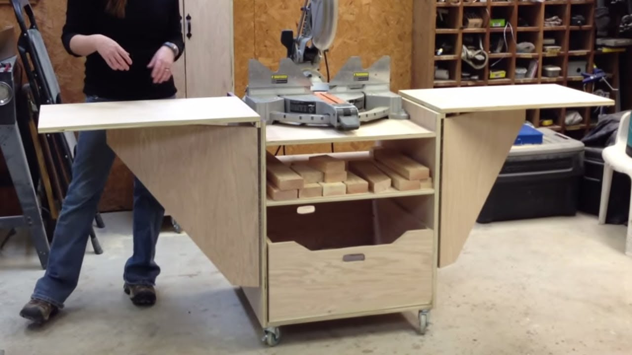 DIY Miter Saw Stand - YouTube