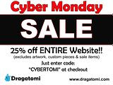 Dragatomi's Cyber Monday sale...